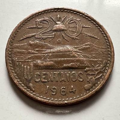 🌹外币初藏🌹🐯2025年第132场  每周二四六晚8️⃣点 接代拍 - 墨西哥1964年20分