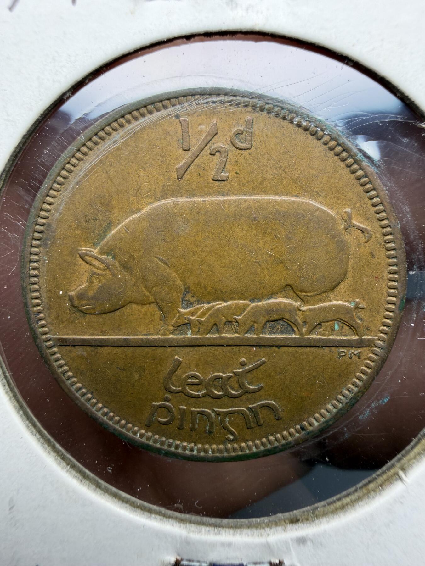 2025年集古藏今外币拍卖第十期-第9场—（总第289拍），可以寄存60天，满160元包邮。 1965年爱尔兰1/2便士