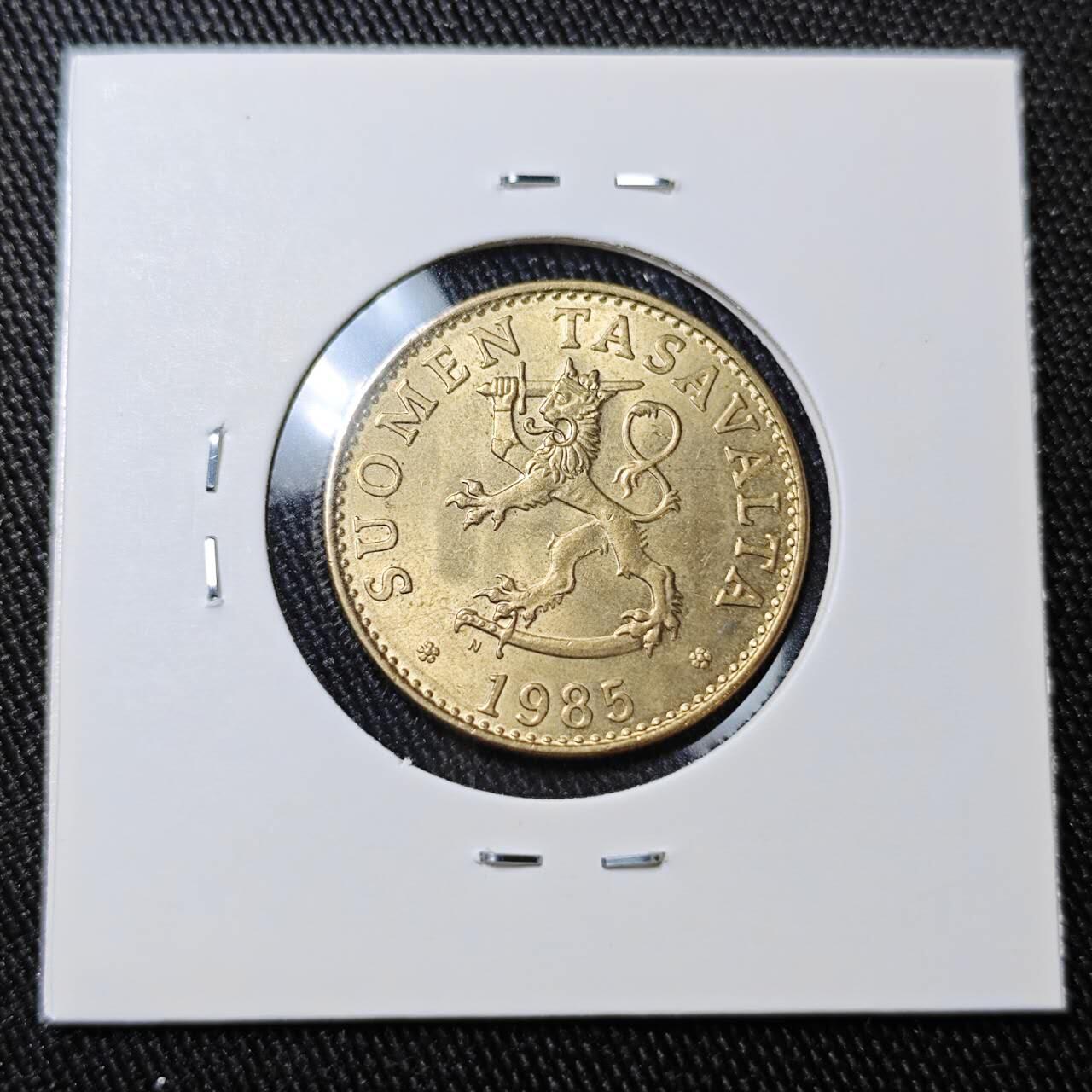 KK钱币收藏小铺 （套币 好品/批量散币 银币）专场  2月预留时间 周末发货  1985芬兰50芬尼 好品铜币