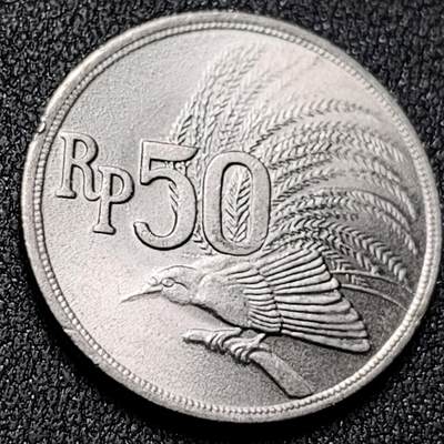 泉币菌-第138场-精品福利场（之前场次29日、30日发货，敬请谅解） - 原光 印尼50盾 天堂鸟 直径20MM