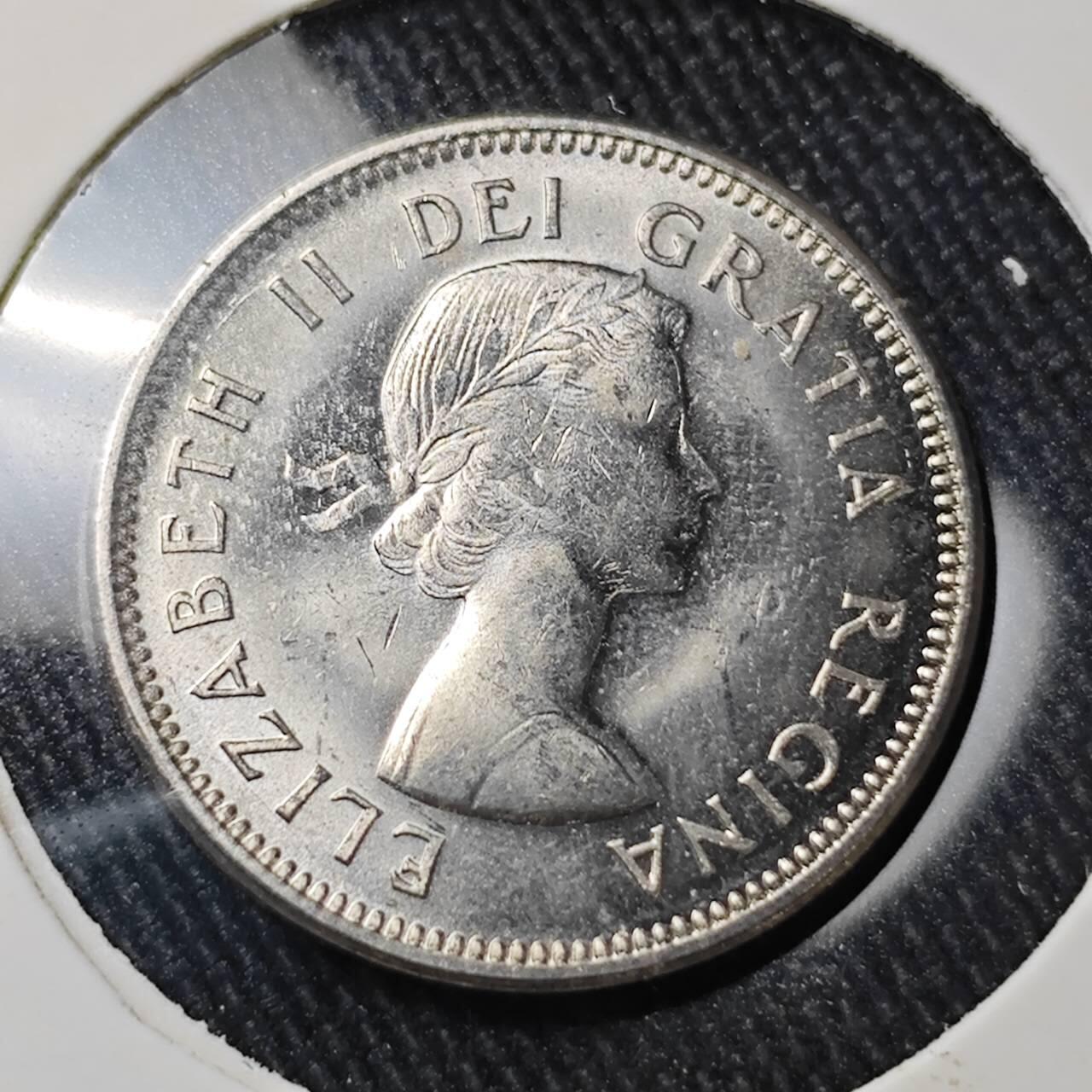 KK钱币收藏小铺 （套币 好品/批量散币 银币）专场  2月预留时间 周末发货  1963加拿大5分镍币