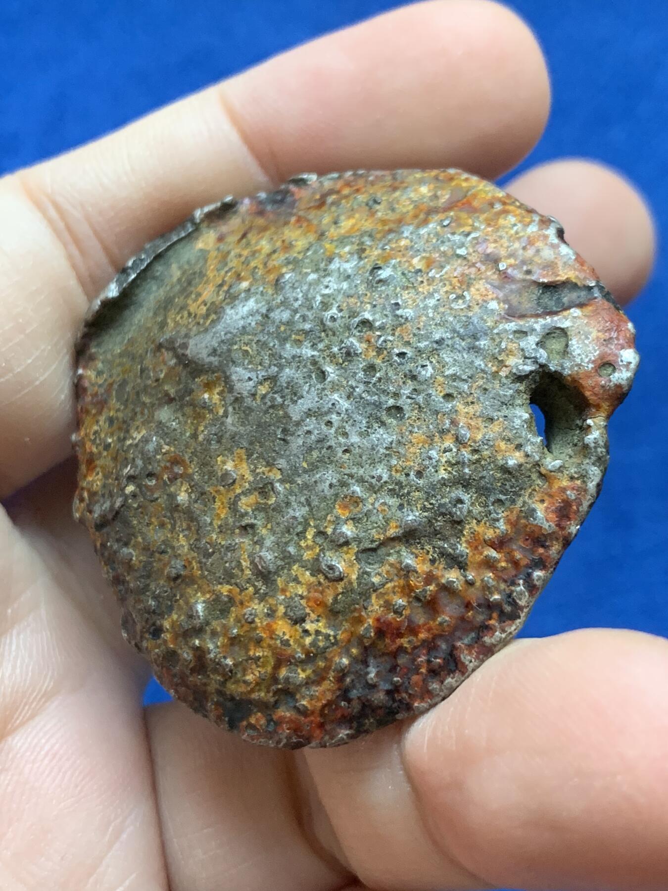 《竞宝斋》第442场 周日，周一，2场连拍 （全场包邮） 泰国南部nan tok早期大银锭 直径约45毫米 重约64.3克