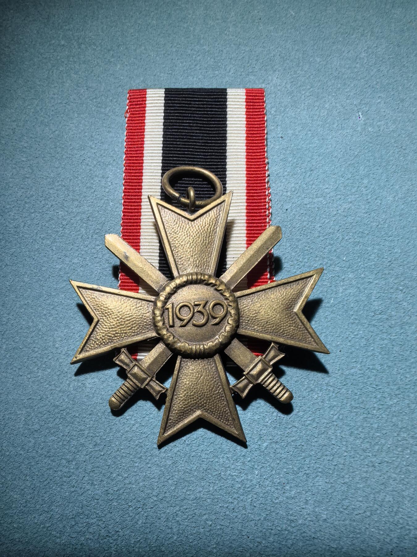 盛世勋华——号角文化勋章邮票专场拍卖第289期 德国（1939）二级佩剑战功十字勋章 铜质