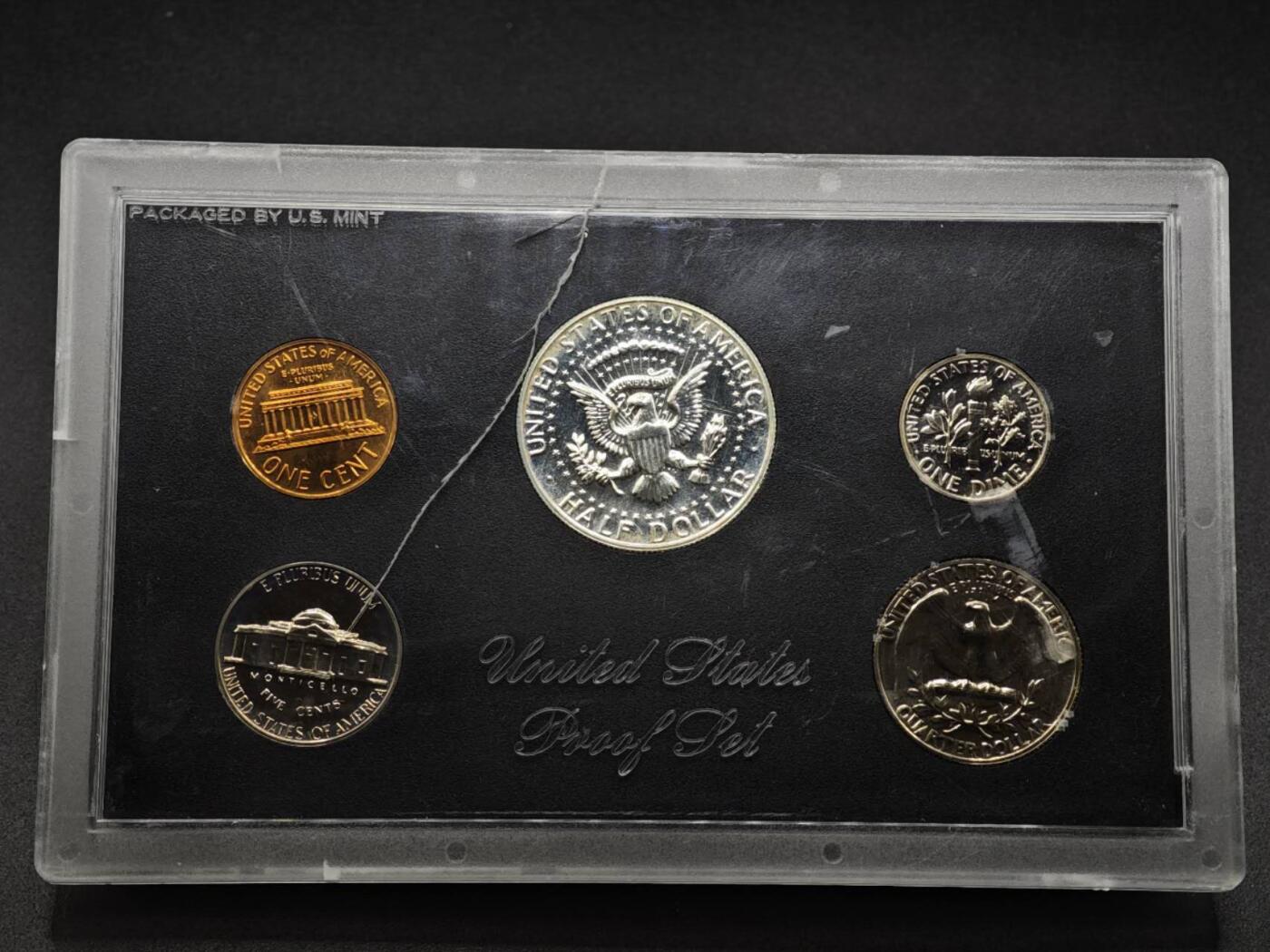 【淘币小摊】实时拍第八百零八拍   银币套币场   满百包邮可预留二周 每周一统一发货   美国1968年精制套币含肯尼迪半美元银币