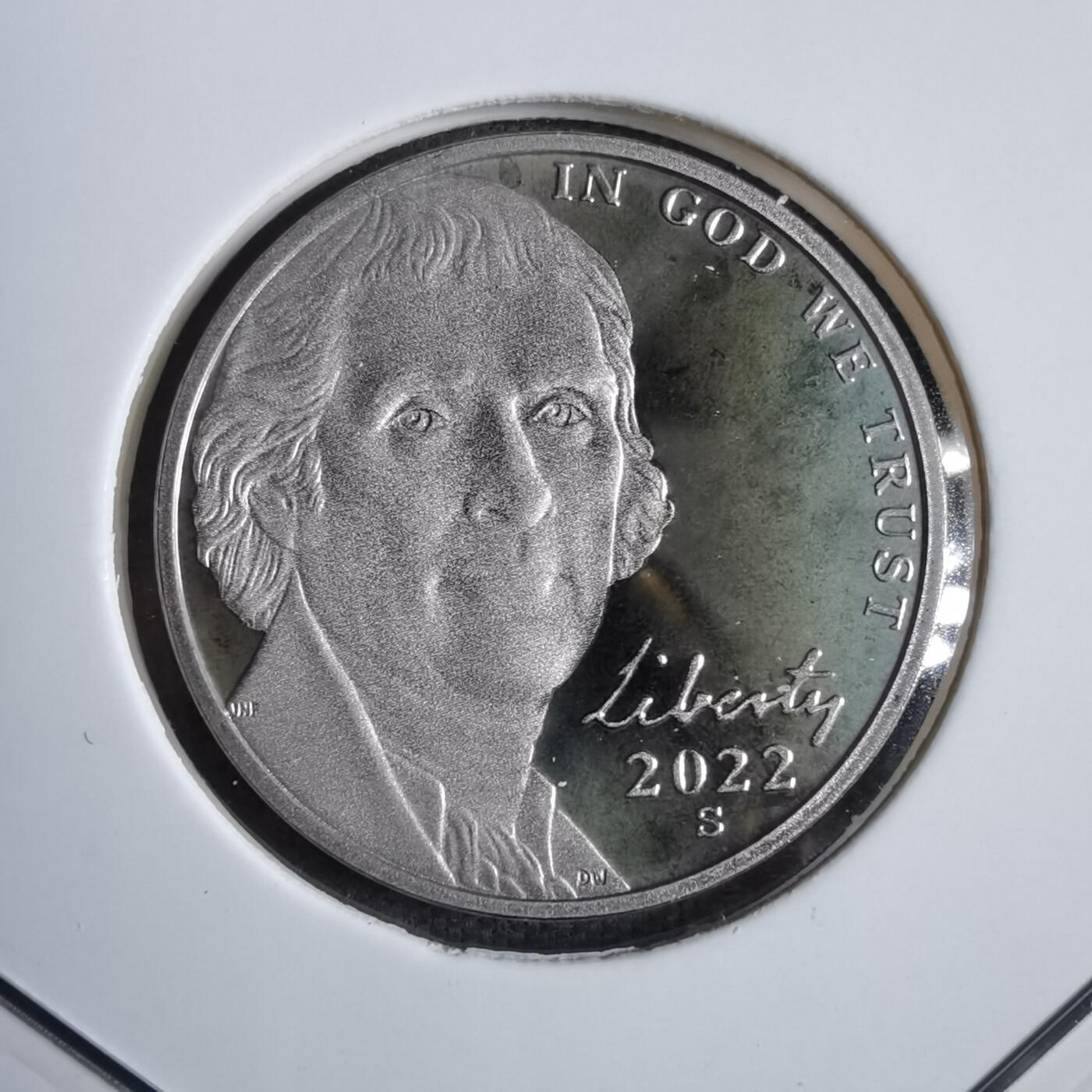 沼泽如烟--第913场 美国2022年五分精制币