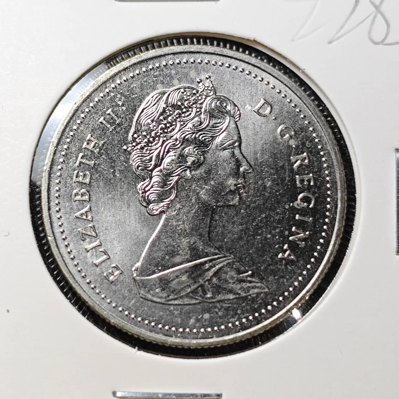 KK钱币收藏小铺 （套币 好品/批量散币 银币）专场  2月预留时间 周末发货  1987加拿大50分 好品