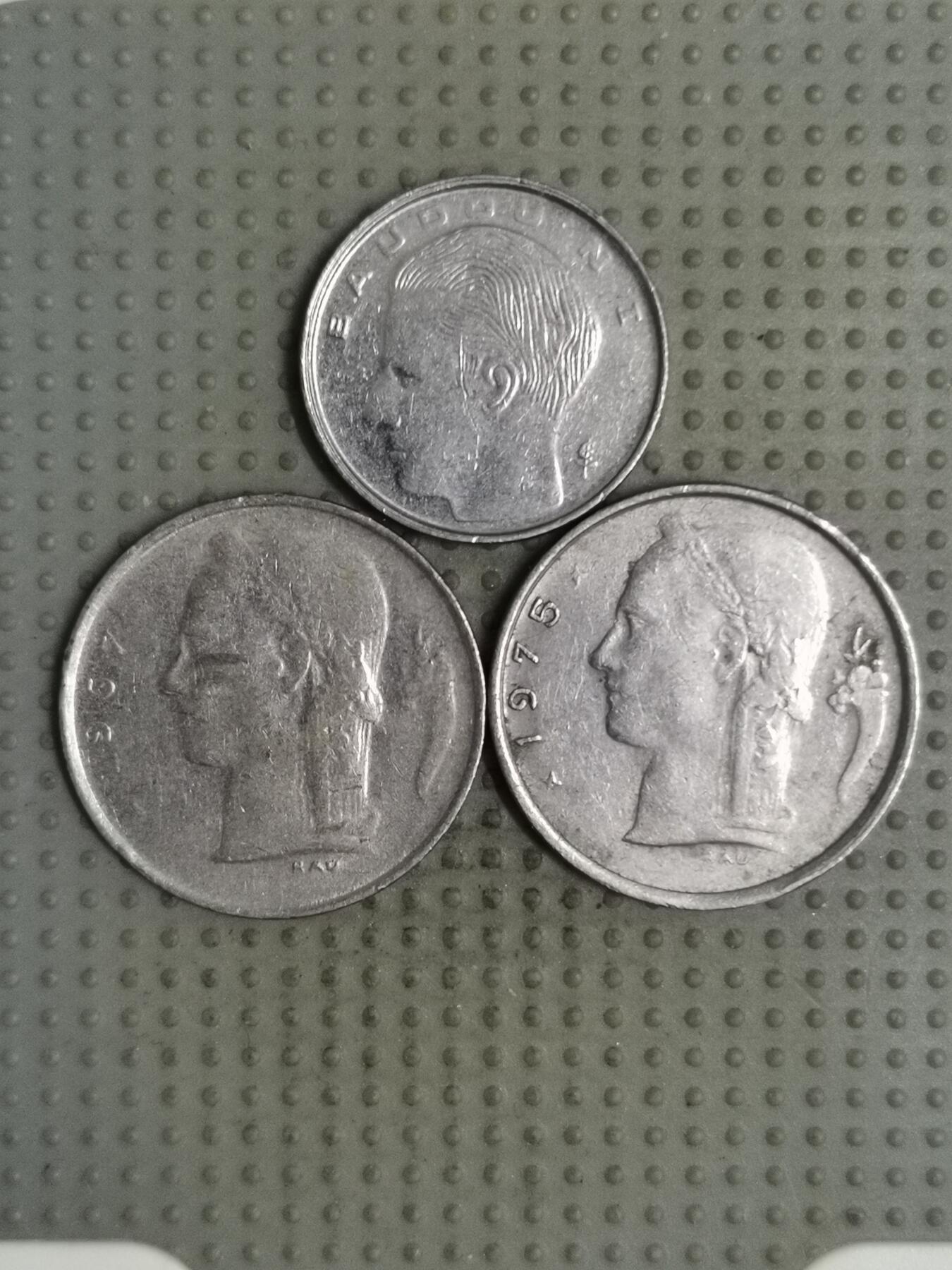 2025年第123场各国散币拍卖（总第123场） 比利时1法郎3枚