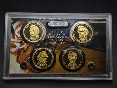 【淘币小摊】实时拍第八百零八拍   银币套币场   满百包邮可预留二周 每周一统一发货   - 美国2010年总统精制币4枚套