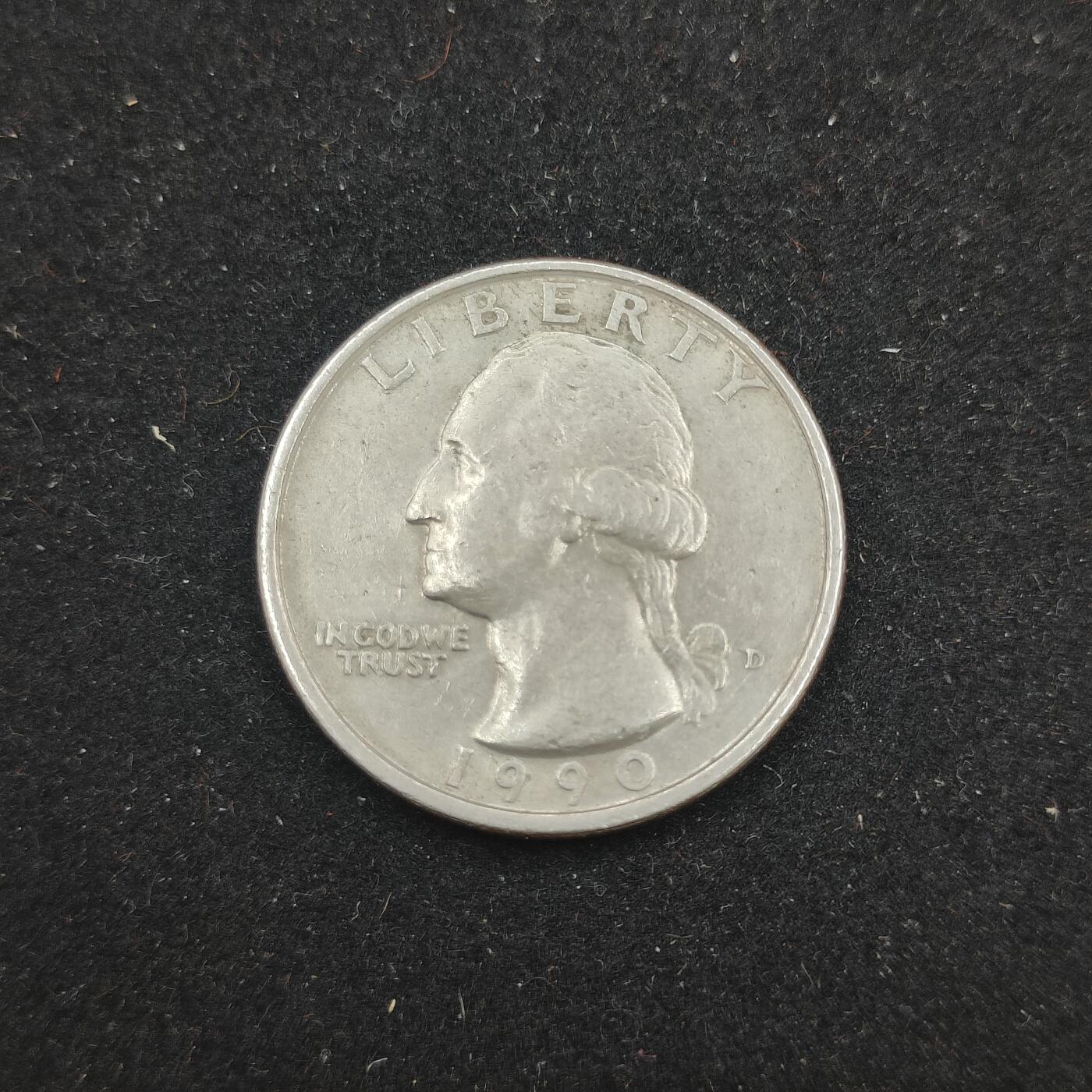 0元起拍勋章 第313期 咸鱼国勋章拍卖专场 11月26日（周三）下午6：00开始 美国 25美分硬币