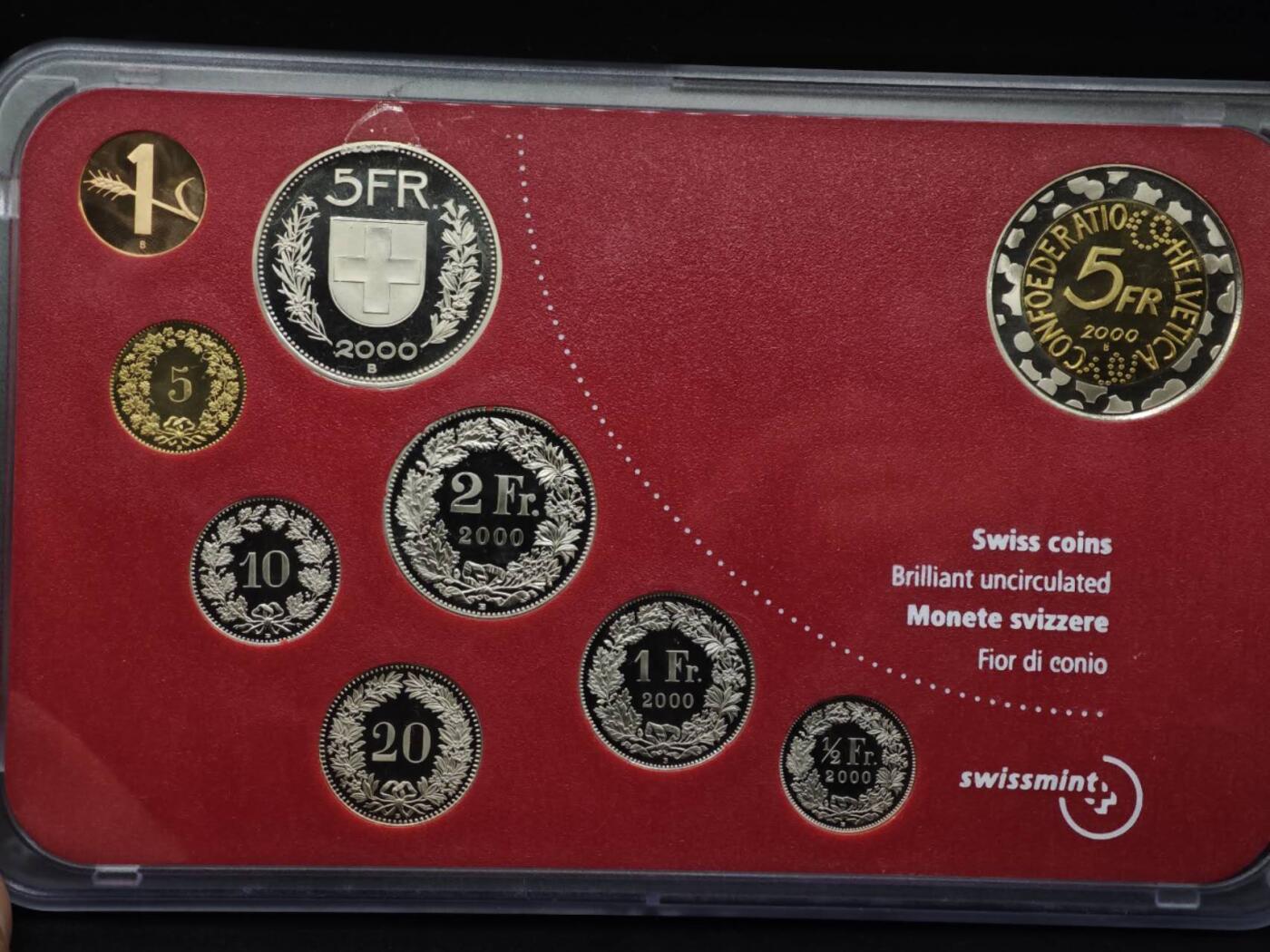 【淘币小摊】实时拍第八百零八拍   银币套币场   满百包邮可预留二周 每周一统一发货   瑞士2000年小丑套币