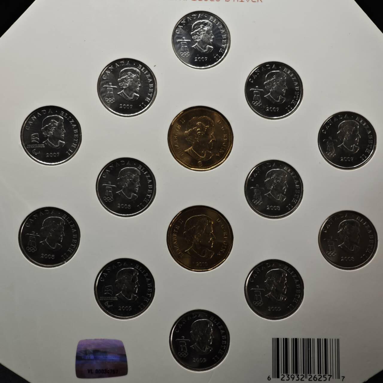 【淘币小摊】实时拍第八百零八拍   银币套币场   满百包邮可预留二周 每周一统一发货   加拿大2010年温哥华冬奥会纪念套币