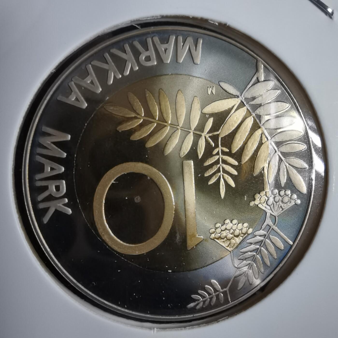 沼泽如烟--第913场 芬兰1995年10马克精制币