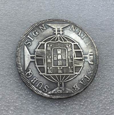 世界钱币专场拍卖 每周二开拍 - 葡属巴西1819年R版地球960瑞斯银币