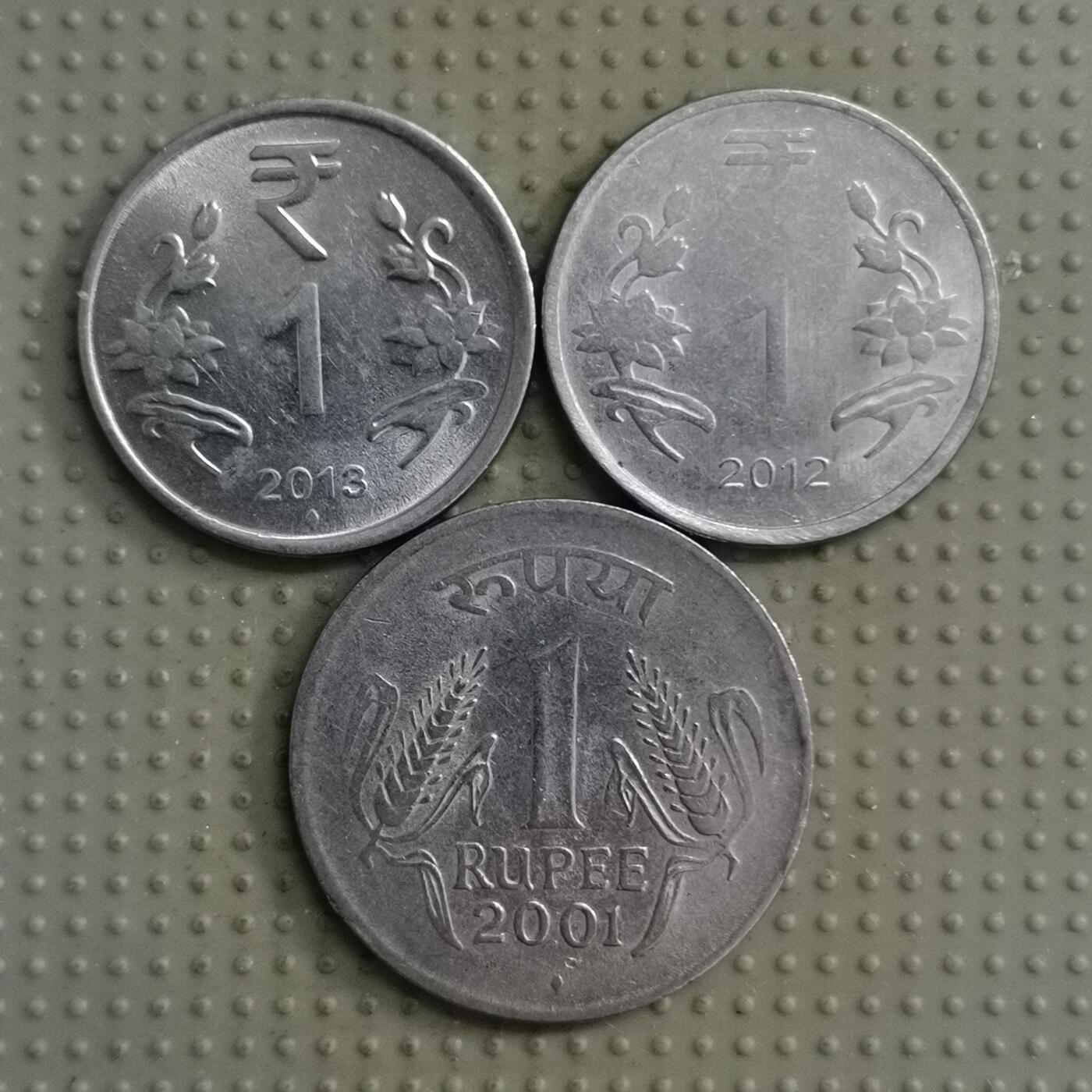 2025年第122场各国散币拍卖（总第122场） 印度1卢比3枚