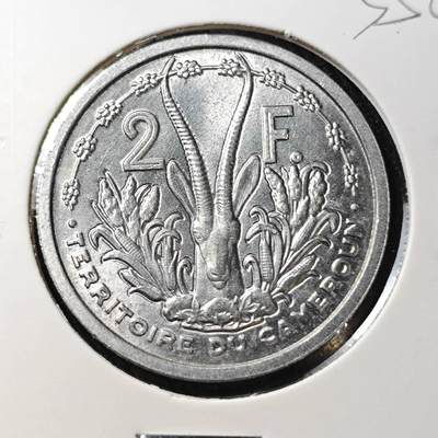 KK钱币收藏小铺 （套币 好品/批量散币 银币）专场  2月预留时间 周末发货 -  1948法属留尼旺2法郎