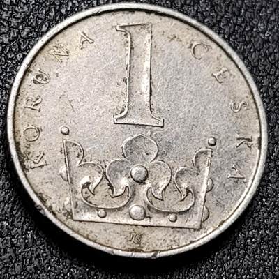 泉币菌-第138场-精品福利场（之前场次29日、30日发货，敬请谅解） - 捷克1克朗硬币20mm皇冠双尾狮