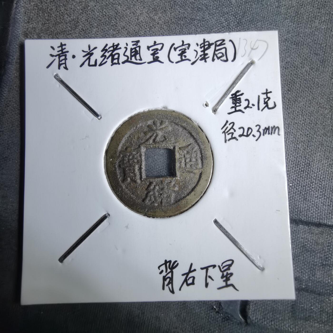 沼泽如烟--第913场 光绪通宝背右下星