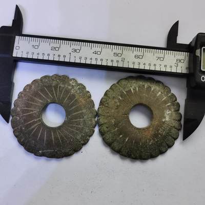 藏珍品阁杂件专场82期 - 铜配件一对