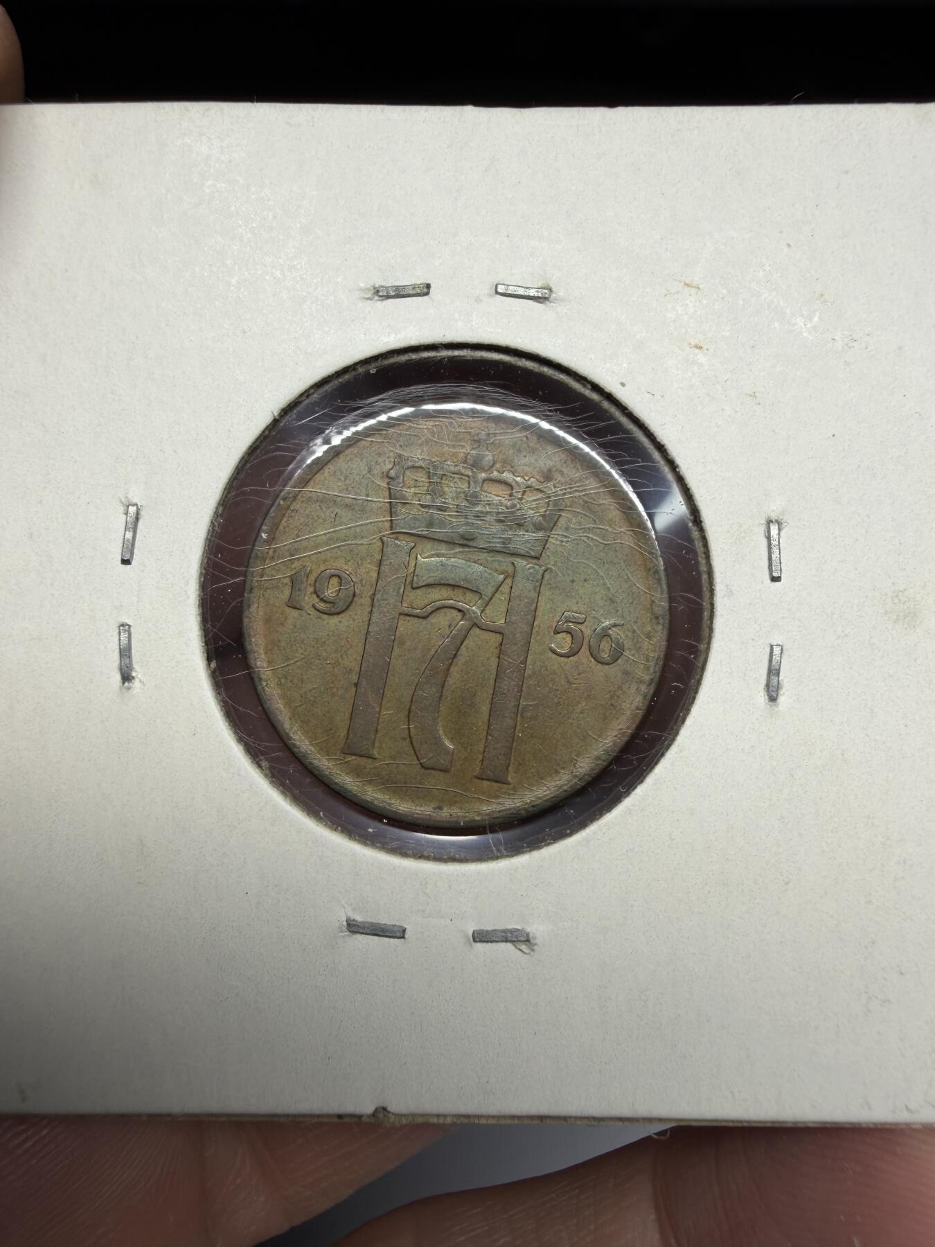 2025年集古藏今外币拍卖第十期-第9场—（总第289拍），可以寄存60天，满160元包邮。 1956年挪威2欧尔