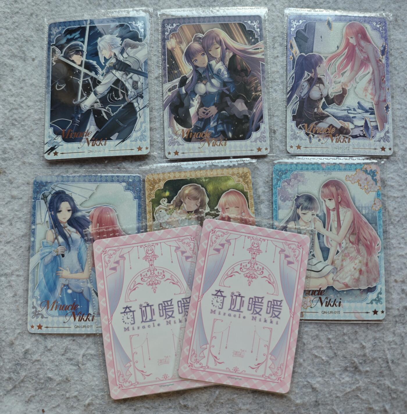 【随心含颖卡拍51期】卡游/集卡社/卡卡沃 抽卡机专场拍卖【无佣金】 卡游。奇迹暖暖第一弹ur卡 8张 绝版卡中高卡