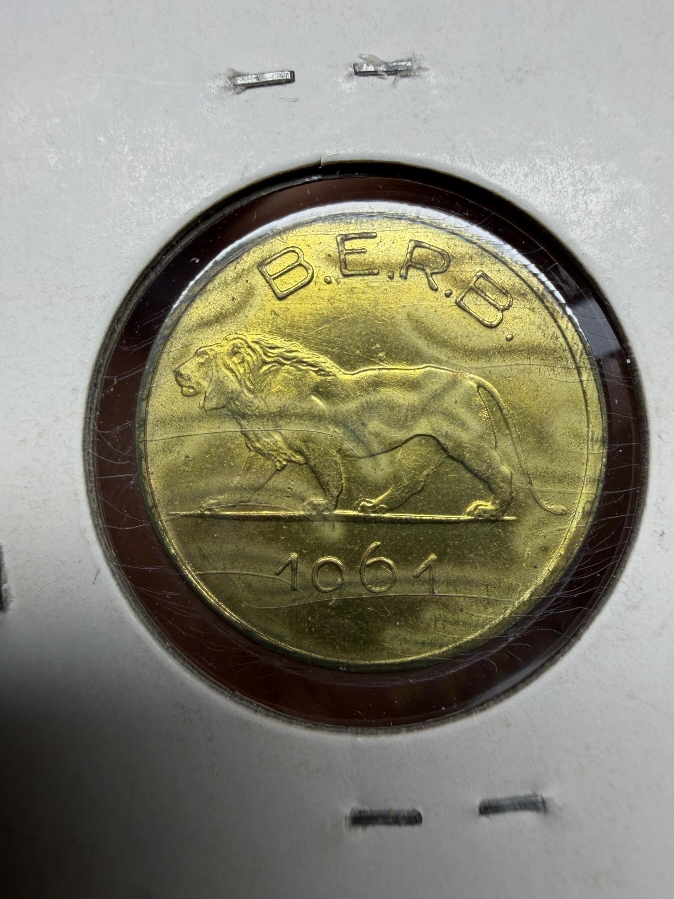 2025年集古藏今外币拍卖第十期-第9场—（总第289拍），可以寄存60天，满160元包邮。 1961年卢旺达一法郎