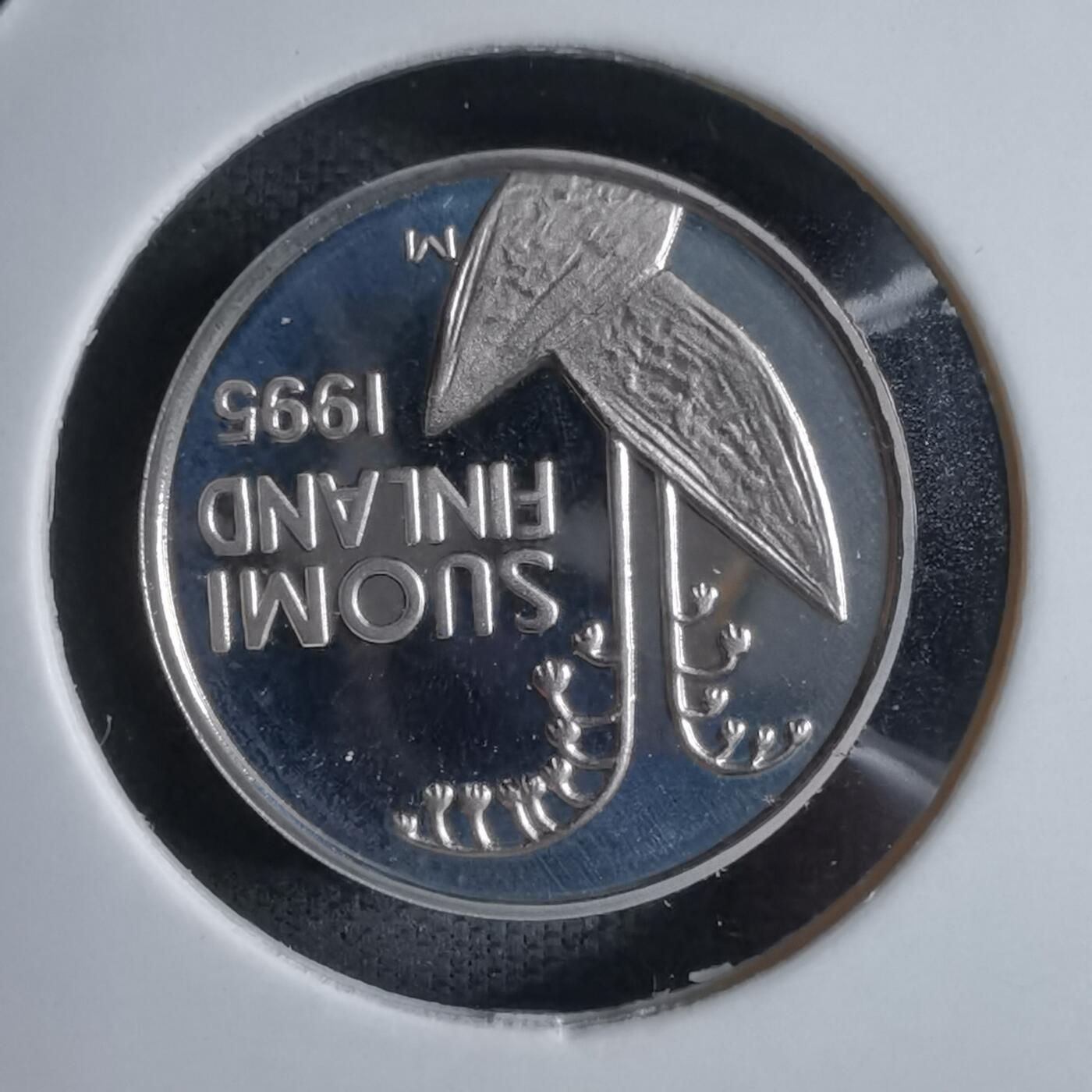 沼泽如烟--第913场 芬兰1995年10芬尼精制币