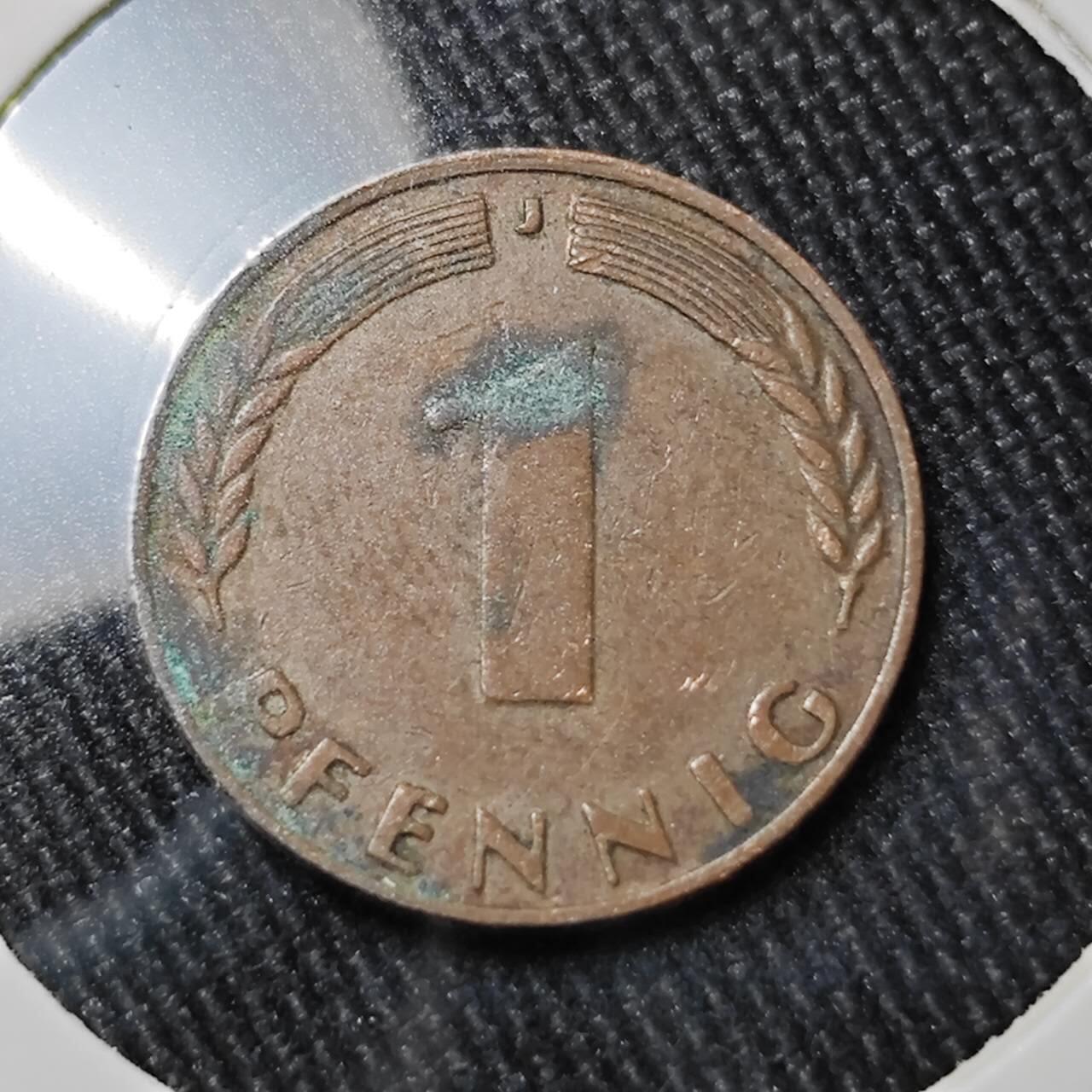 KK钱币收藏小铺 （套币 好品/批量散币 银币）专场  2月预留时间 周末发货  1949西德1芬尼 银行版最少见面值