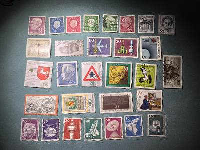 盛世勋华——号角文化勋章邮票专场拍卖第289期 - 联邦德国邮政 不同时期发行邮票 30枚