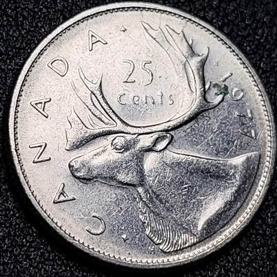 泉币菌-第138场-精品福利场（之前场次29日、30日发货，敬请谅解） - 高币值 加拿大1977年1/4加拿大元 伊丽莎白二世 驯鹿 24mm 