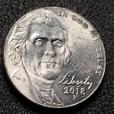 泉币菌-第138场-精品福利场（之前场次29日、30日发货，敬请谅解） - 2018美国5美分 杰斐逊 直径21mm美洲币