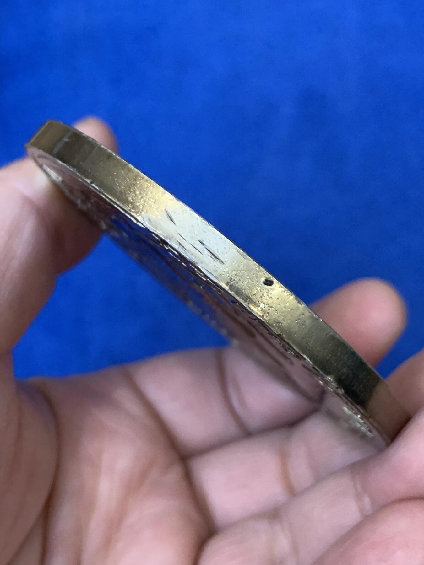 《竞宝斋》第442场 周日，周一，2场连拍 （全场包邮） 俄罗斯纪念章 合金材质 直径69.6mm 重量48.55g