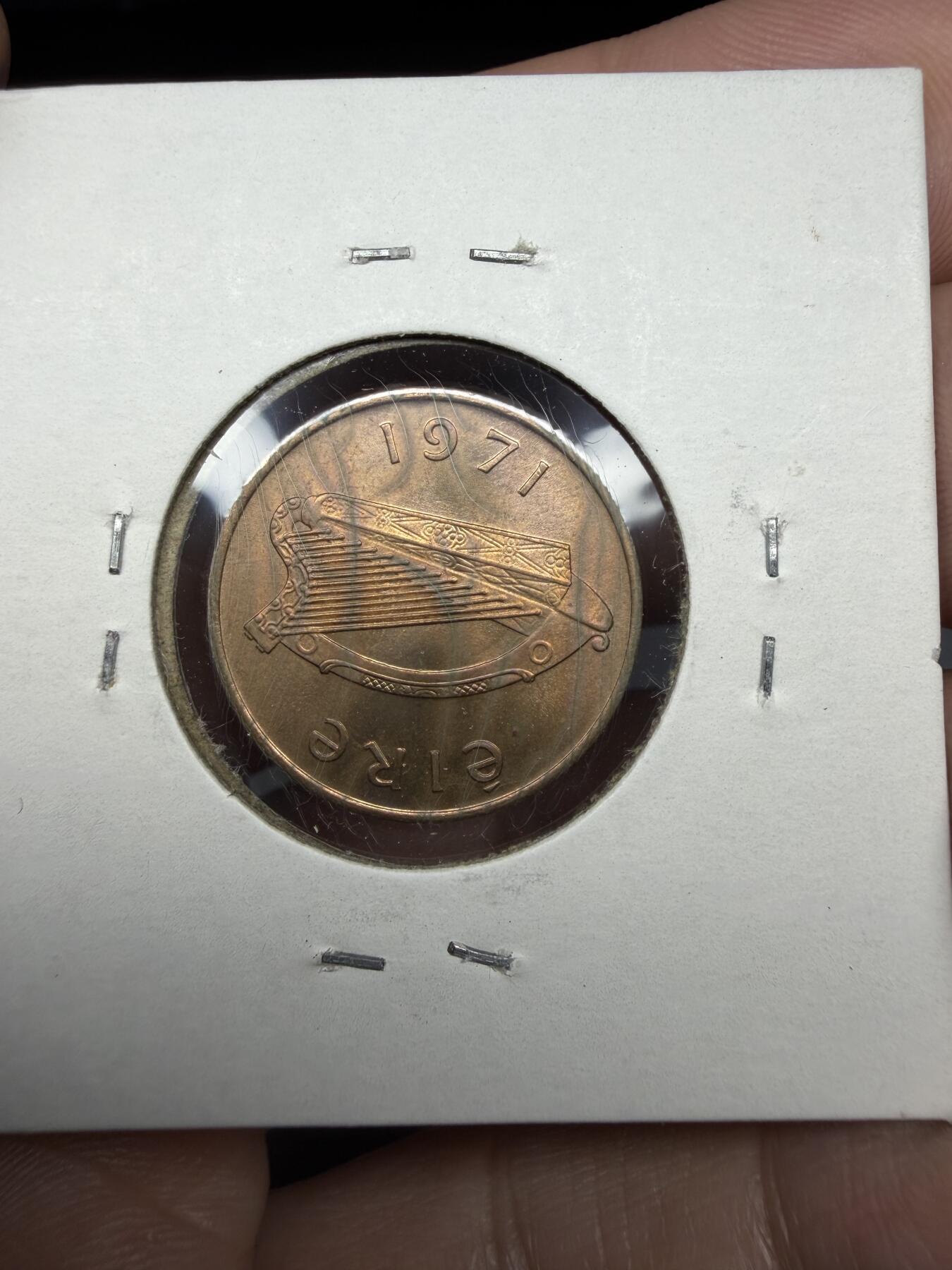 2025年集古藏今外币拍卖第十期-第9场—（总第289拍），可以寄存60天，满160元包邮。 1971年爱尔兰1便士