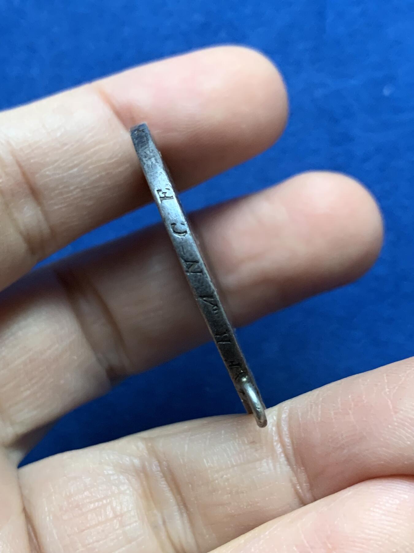 《竞宝斋》第442场 周日，周一，2场连拍 （全场包邮） 法国1804年共和十二年拿破仑5法郎银币，稀少，有吊环。