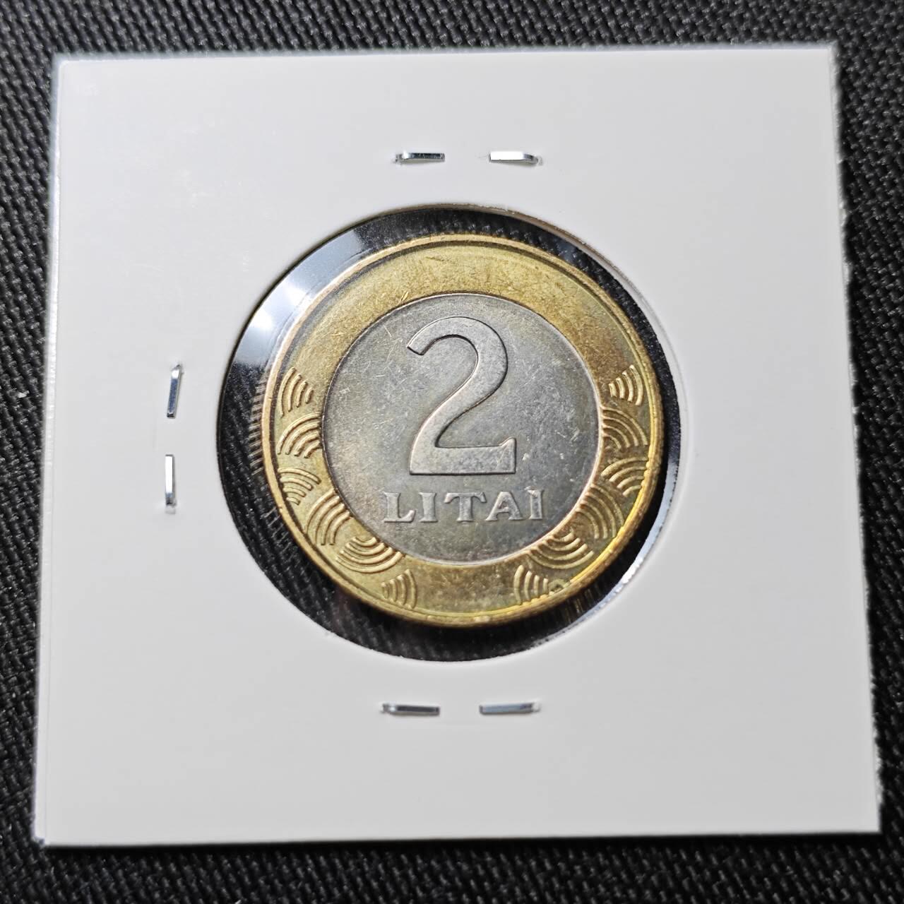 KK钱币收藏小铺 （套币 好品/批量散币 银币）专场  2月预留时间 周末发货  1998立陶宛2立特 好品双色币