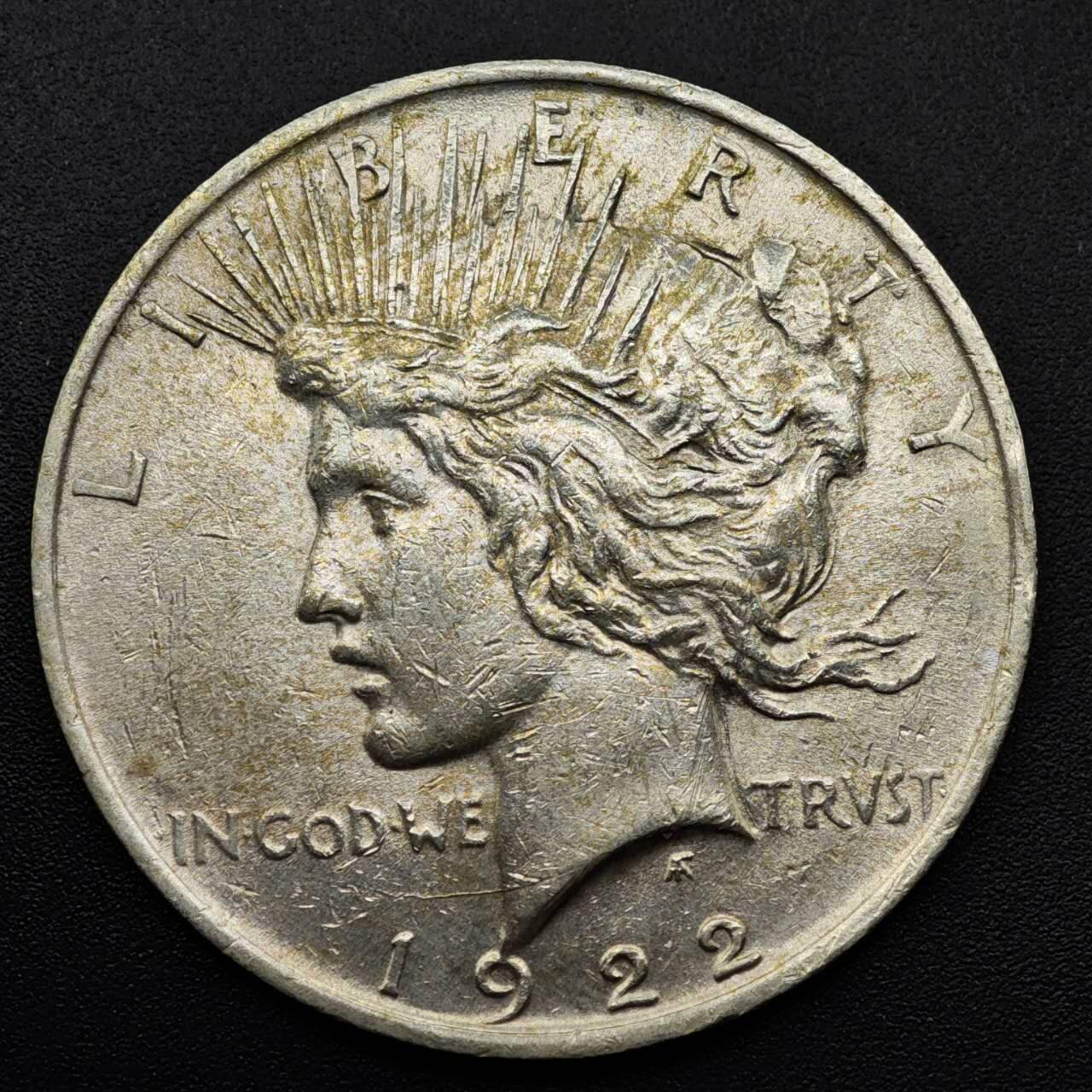 【淘币小摊】实时拍第八百零八拍   银币套币场   满百包邮可预留二周 每周一统一发货   美国1921年和平银币