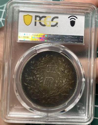 币然PCGS机制币专场 PCGS XF40双面入骨酱彩三年大头