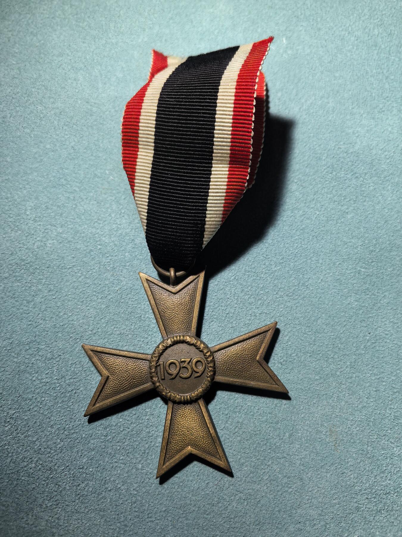 盛世勋华——号角文化勋章邮票专场拍卖第289期 德国（1939）二级无剑战功十字勋章 铜质