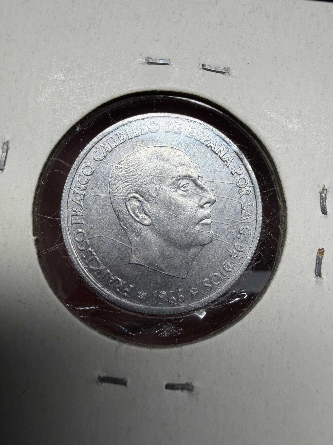 2025年集古藏今外币拍卖第十期-第9场—（总第289拍），可以寄存60天，满160元包邮。 1966年西班牙50分