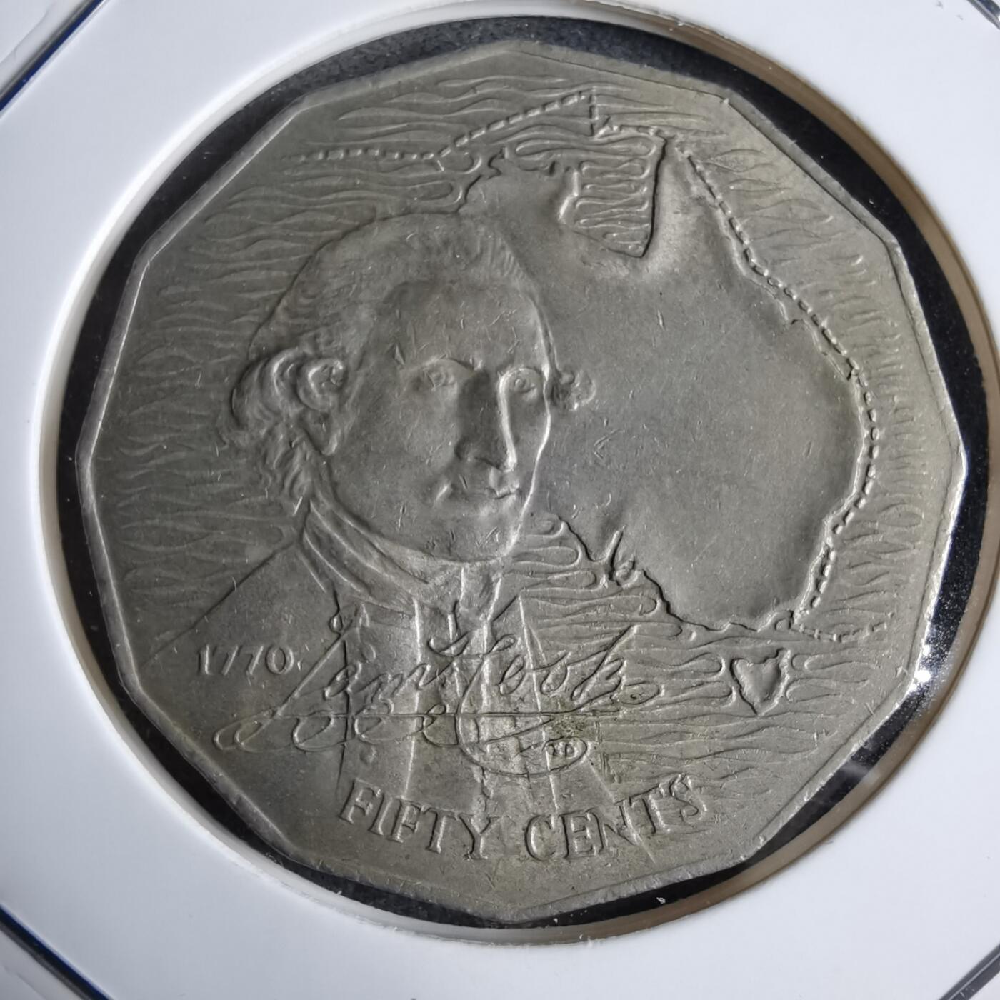 沼泽如烟--第913场 澳大利亚1970年50分纪念币