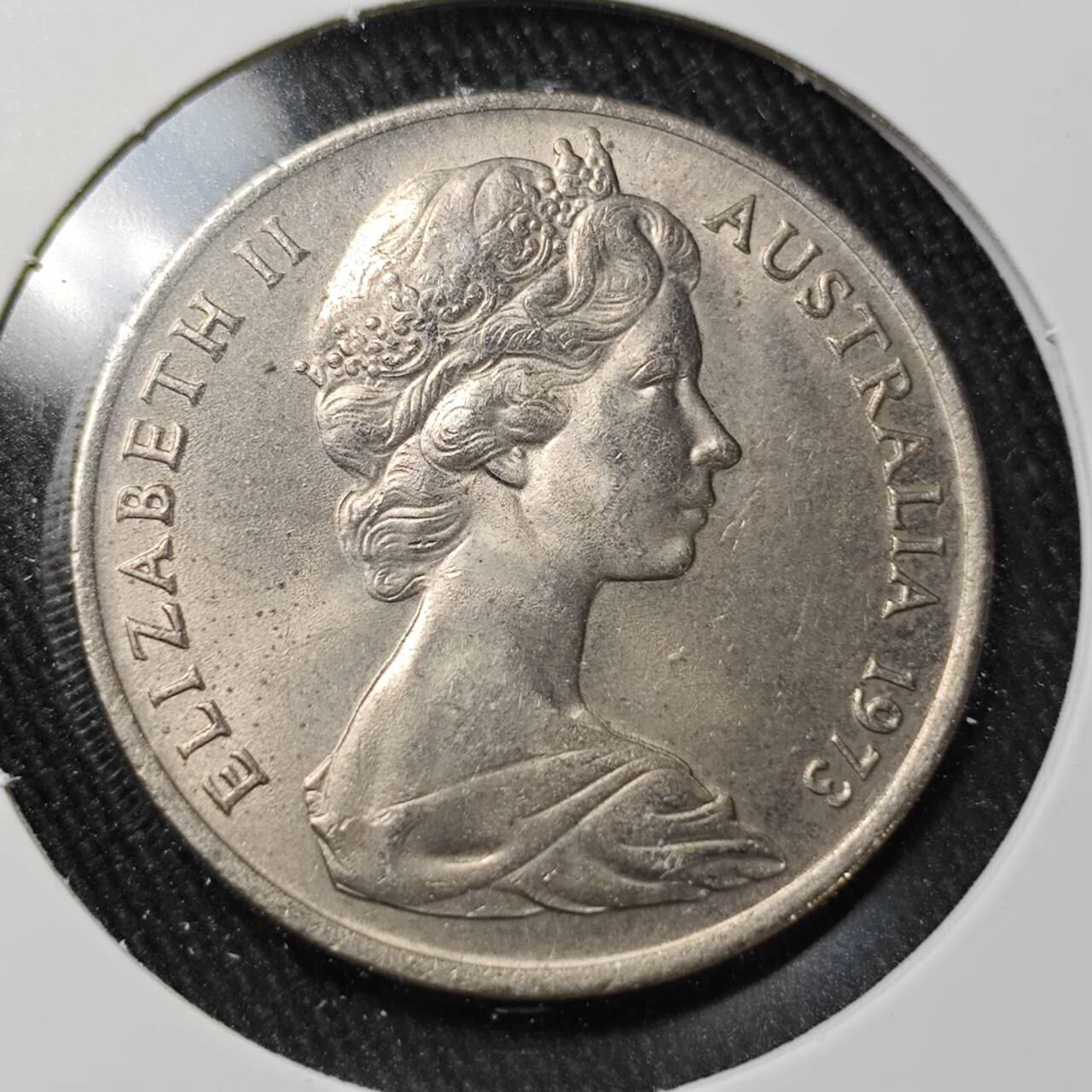 KK钱币收藏小铺 （套币 好品/批量散币 银币）专场  2月预留时间 周末发货  1973澳大利亚20分 好品 鸭嘴兽