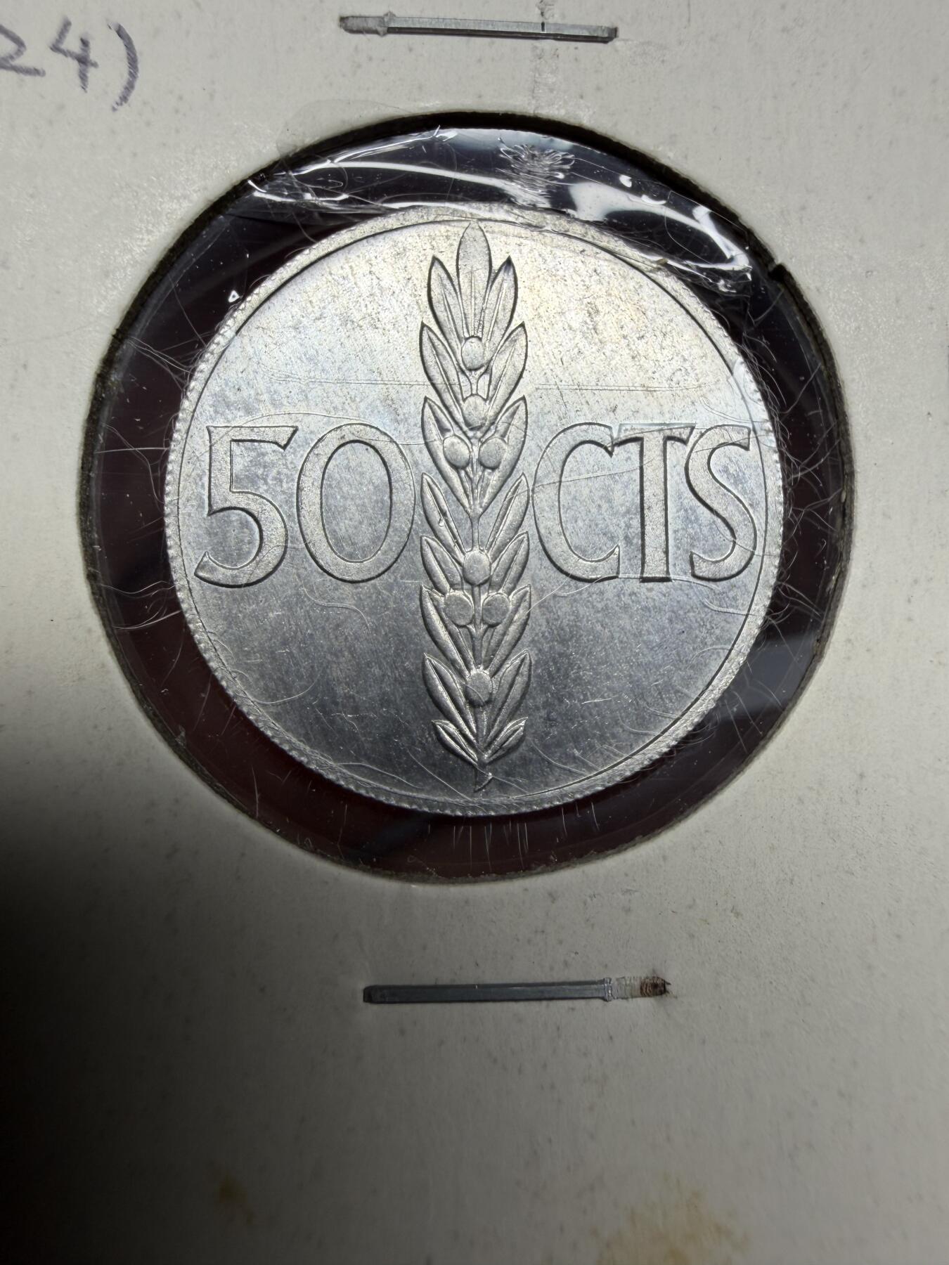 2025年集古藏今外币拍卖第十期-第9场—（总第289拍），可以寄存60天，满160元包邮。 1966年西班牙50分