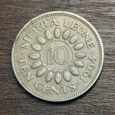 【铜匠收藏】★第133场★散币场，无佣金，30包邮。不满30元，支付5元运费。《接受代拍 代送NGC评级》 - 塞拉利昂 1964年 10分