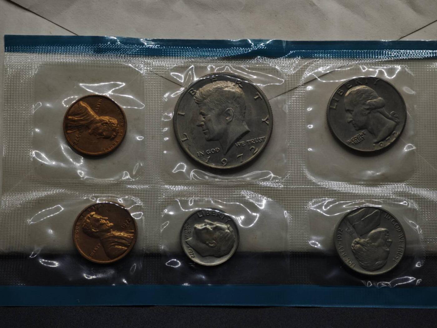 【淘币小摊】实时拍第八百零八拍   银币套币场   满百包邮可预留二周 每周一统一发货   美国1972年套币