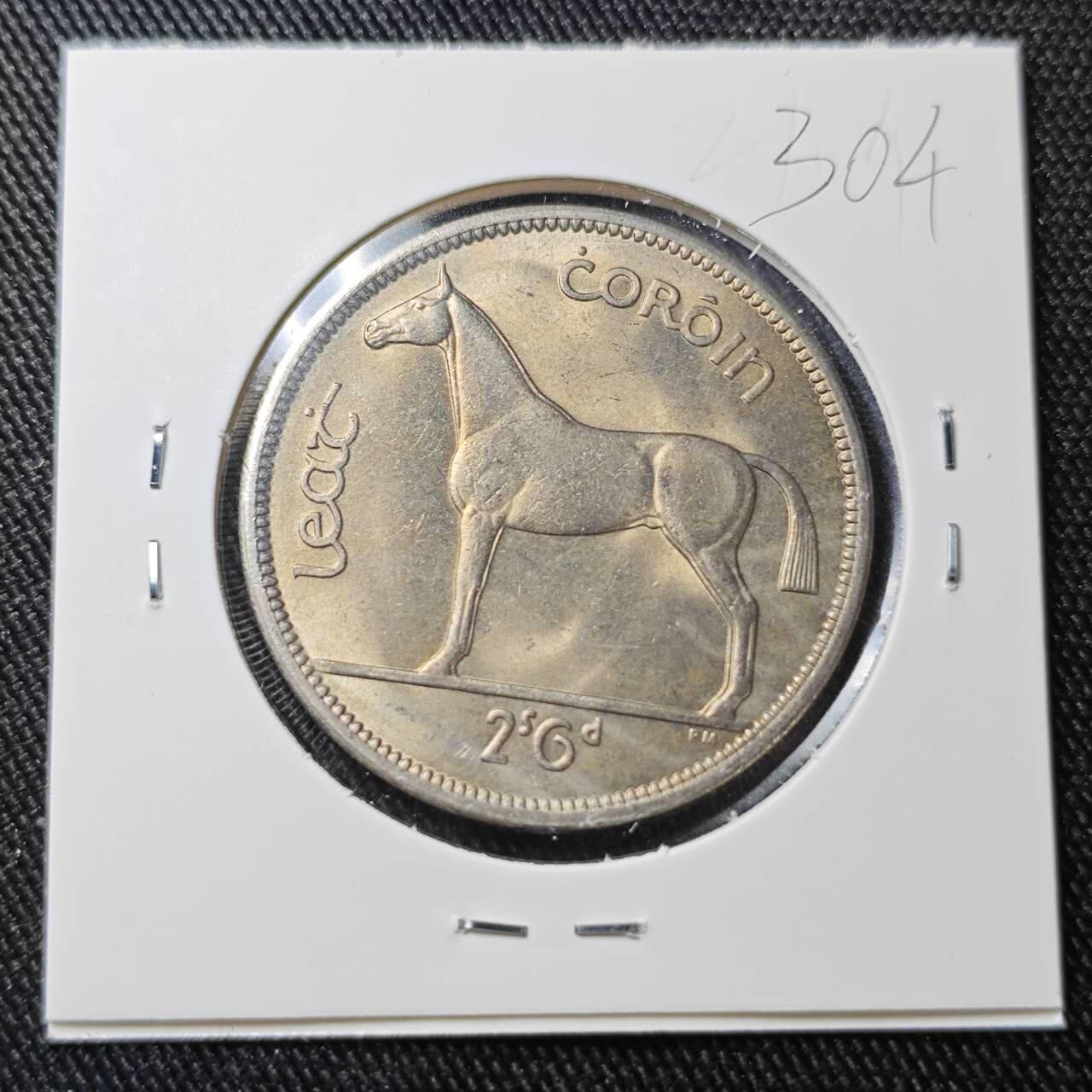 KK钱币收藏小铺 （套币 好品/批量散币 银币）专场  2月预留时间 周末发货  1967爱尔兰2.5先令 好品