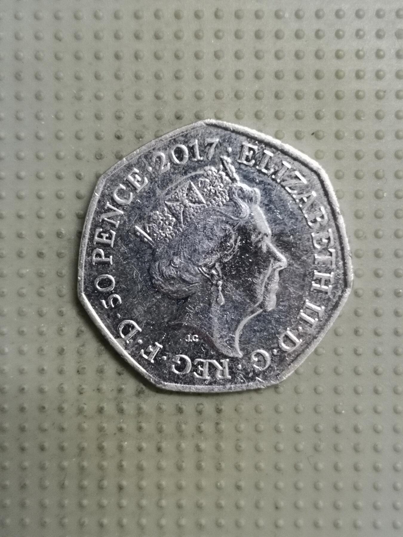 2025年第123场各国散币拍卖（总第123场） 英国2017年彼得兔50便士纪念币