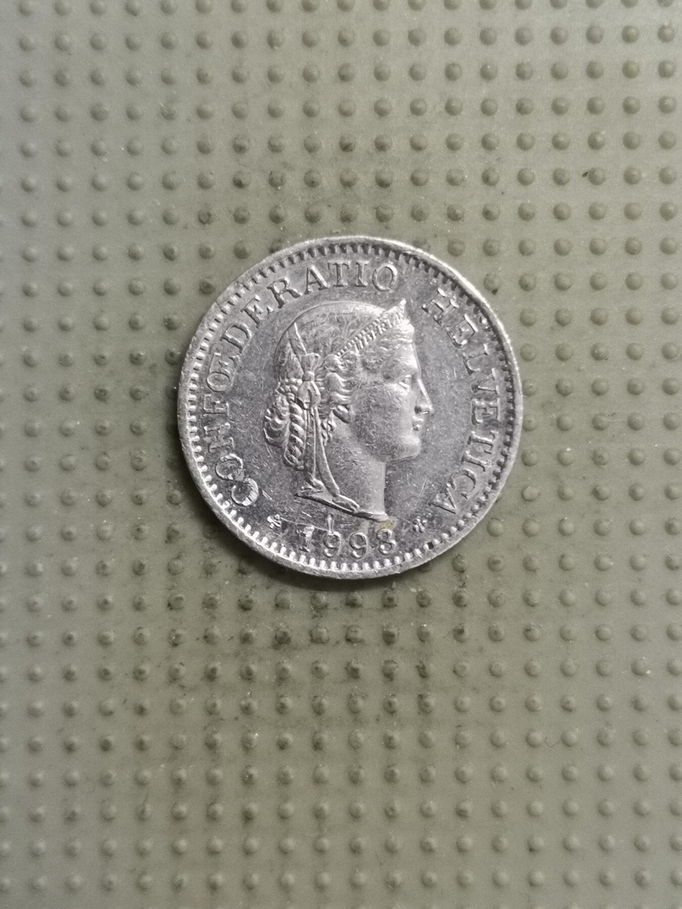 2025年第123场各国散币拍卖（总第123场） 瑞士1998年10生丁