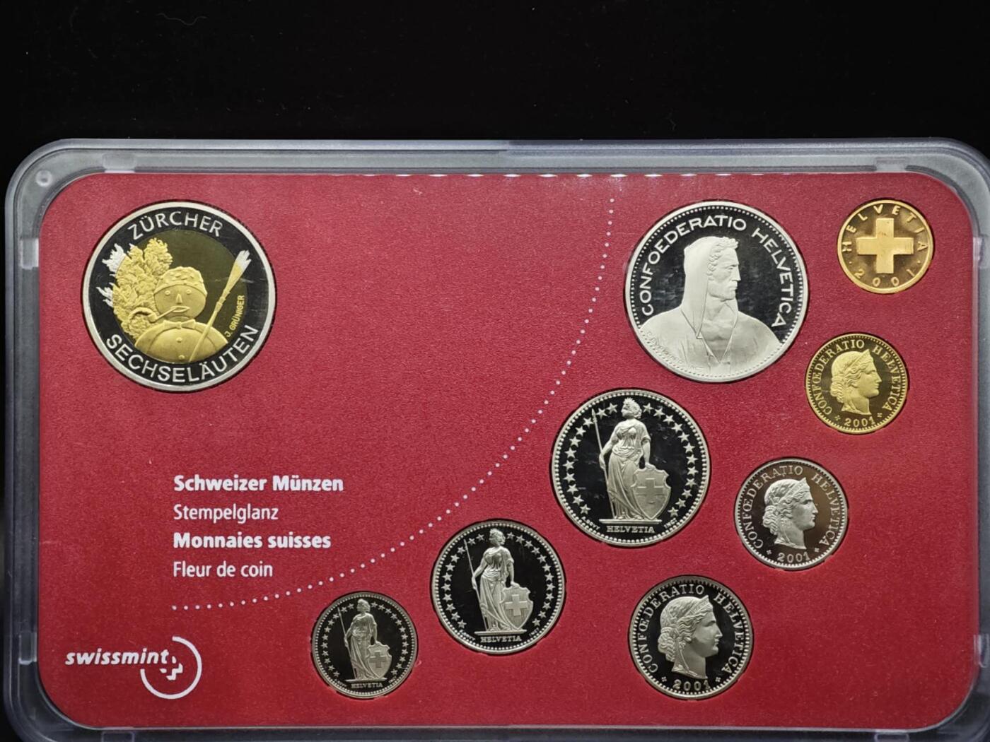 【淘币小摊】实时拍第八百零八拍   银币套币场   满百包邮可预留二周 每周一统一发货   瑞士2001年雪人套币