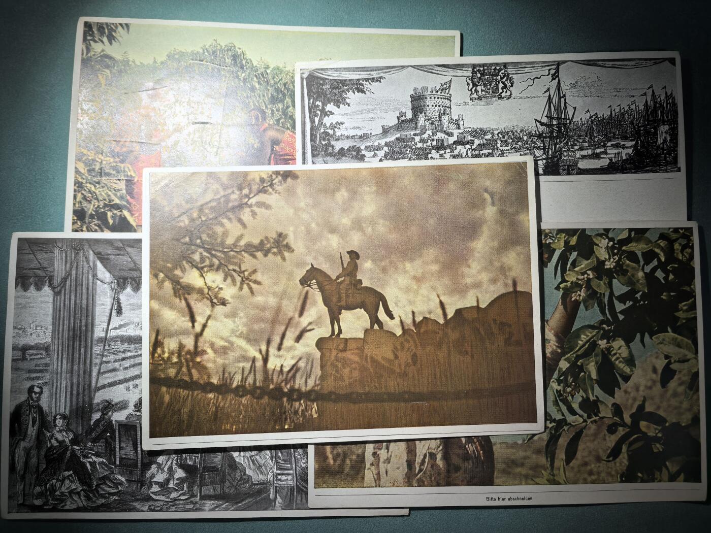 盛世勋华——号角文化勋章邮票专场拍卖第289期 德国（1939）系列宣传卡片“掠夺成性的国家——英国”5张