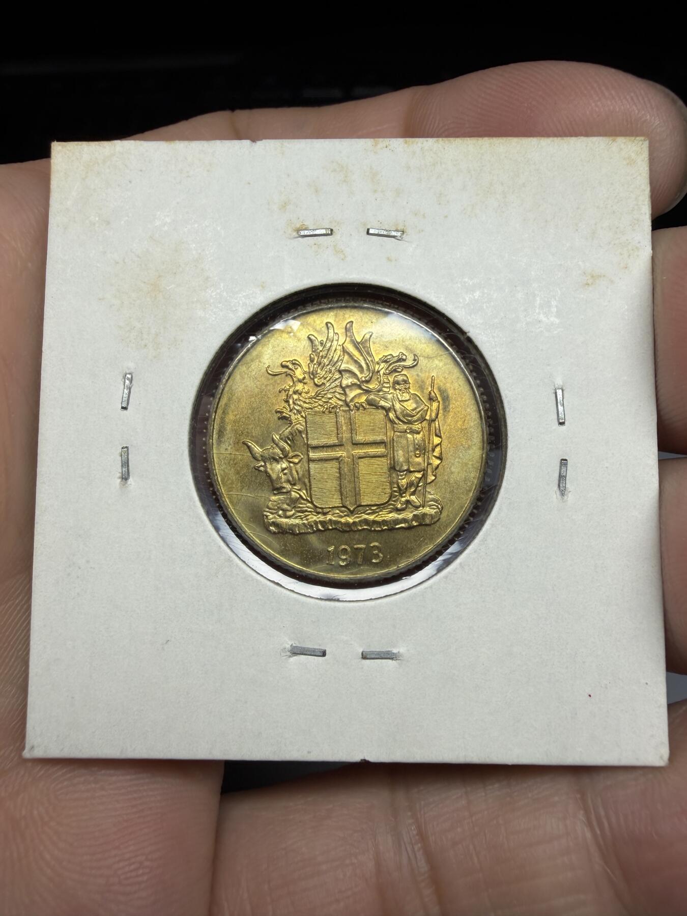 2025年集古藏今外币拍卖第十期-第9场—（总第289拍），可以寄存60天，满160元包邮。 1973年冰岛1克朗