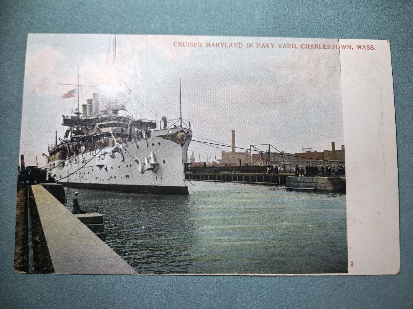 盛世勋华——号角文化勋章邮票专场拍卖第289期 美国二战时期军舰专题明信片 马里兰号巡洋舰